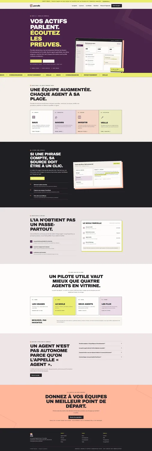Site Parcelle : une équipe augmentée d’agents IA pour les baux, les savoirs, l’investissement et la veille